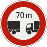 Minimálna vzdialenosť medzi vozidlami