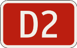 Číslo diaľnice alebo rýchlostnej cesty